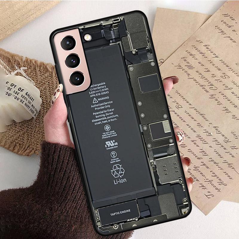 Batterie Telefon Fall für Samsung S22 S20 Ultra S20 S22 S21 S10 S9 Plus S10E S20FE Note10Plus Note20 9 Motherboard platine