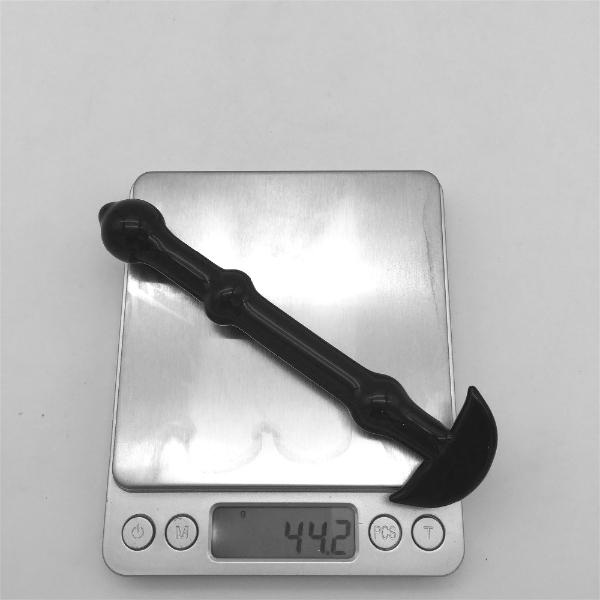 Black Anchor Shape Crystal Glass Massage Stick