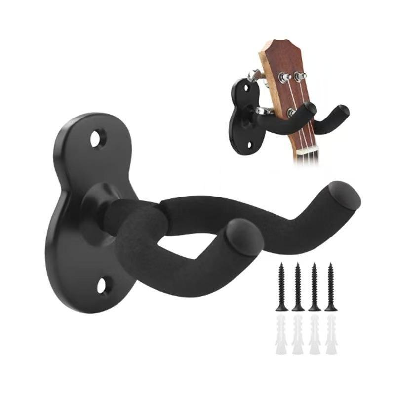 Guitar Wall Mount Hanger Hooks With Soft Protective Sponge Easy Install Hardware For Acoustic Electric Bass Ukulele Home Studio