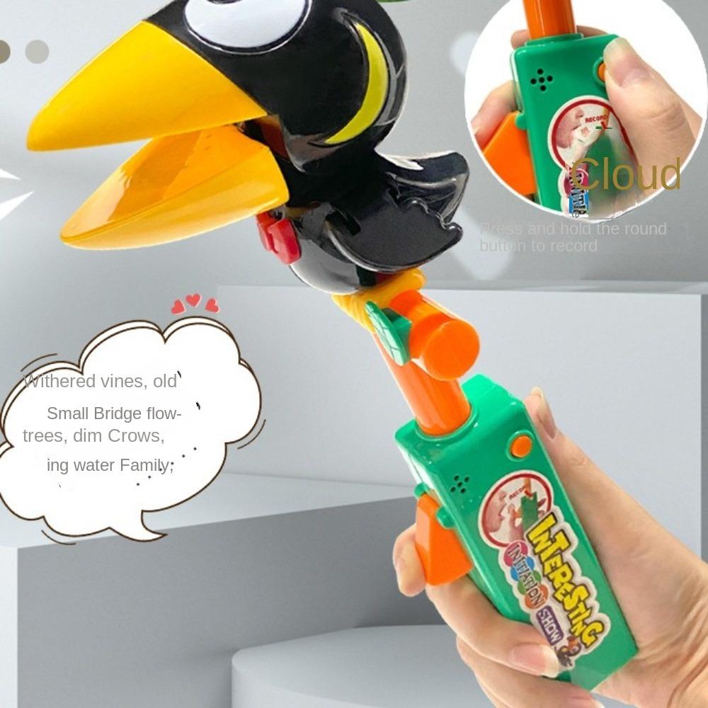 Imitate Electric Talking Parrot Talking Record Recording Talking Toys Cute Talking Crow Toy  Baby
