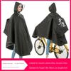 Bicycle Raincoat Single Male and Female Student Bicycle Adult Cycling Transparent Riding Poncho Waterproof Reflective Backpack