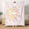 1pc Flannel Cute, MashumaroThrow Blanket, Cartoon Truck Pattern Printed Blanket, Warm Cozy Soft Blanket For Couch Bed Sofa Car Office Campin
