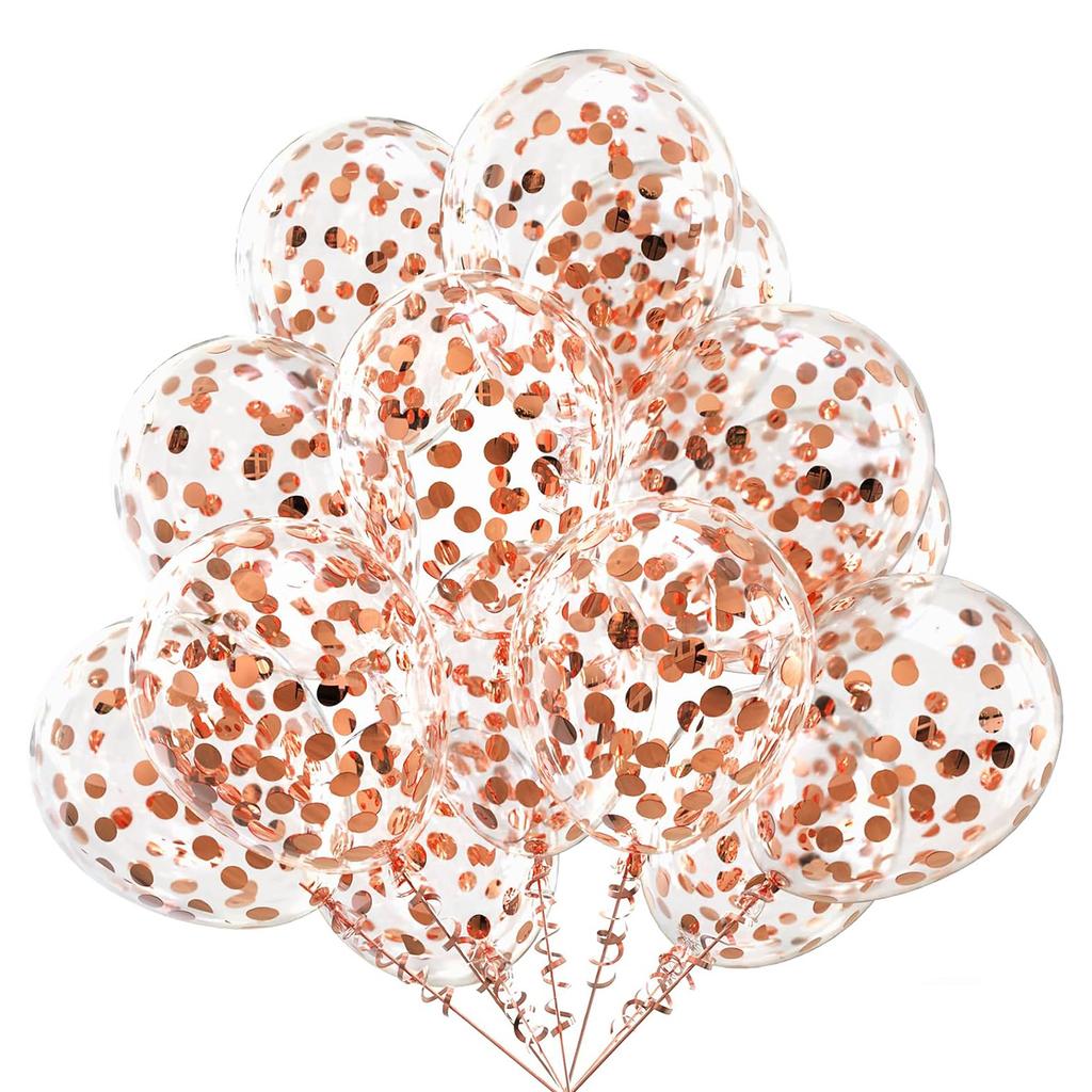 12inch 20pcs Confetti Latex Balloon Set, Suitable for Weddings, Birthdays, Themed Parties,pre Wedding Parties, Family Gatherings