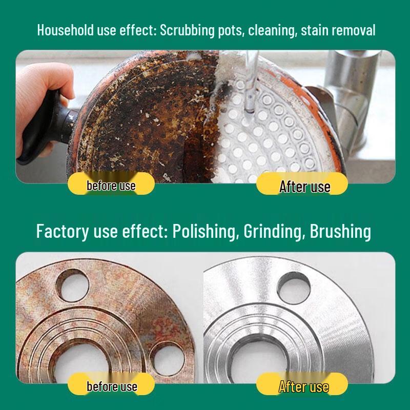HANDUNYOU Thickened Industrial Emery Scouring Pad