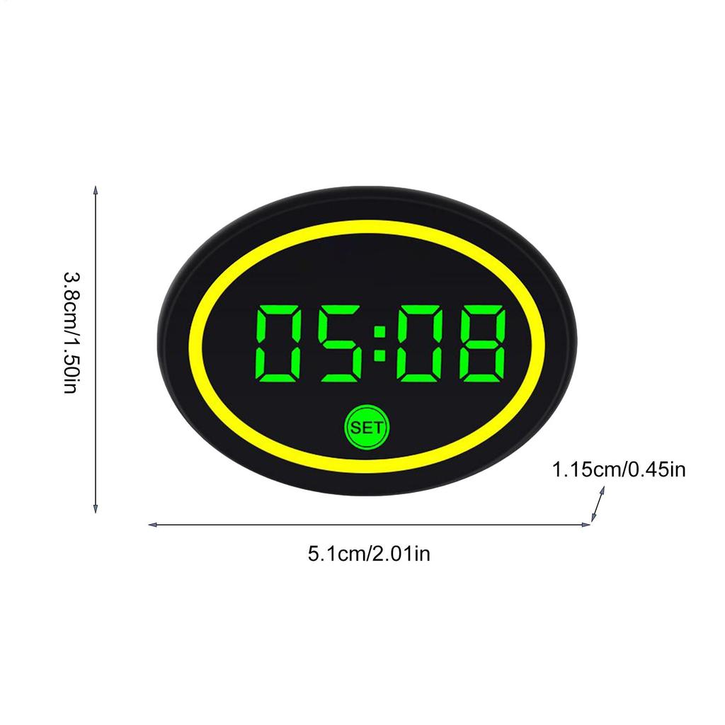 Motorbike Digital Clock Smart LED Display Motorbike Voltage Temperature Meter For Women Teens Cycling Enthusiasts Commuting