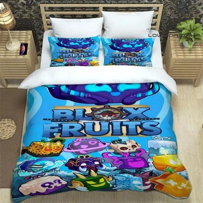 3D Game B-Blox Fruits Bedding Sets Exquisite Bed Supplies Set Duvet Cover Bed Comforter Set Bedding Set Luxury Birthday Gift