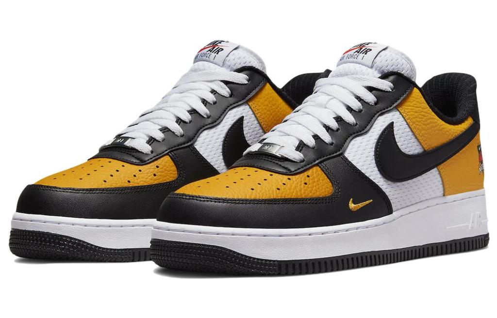 Nike Air Force 1 Low '07 LV8 Black Gold Jersey Mesh DQ7775-700