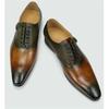 Fashion Wedding Office Shoes For Men Oxford Business Cowhide Leather Upper Dress Shoes Pointed Toe Lace Up Fashion Shoes Man Handmade