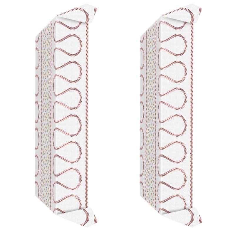 2er-Pack Sport-Dekor-Tischdecken mit Baseball-Akzent, hell für Geburtstagsfeiern und Veranstaltungen für Erwachsene HX6C