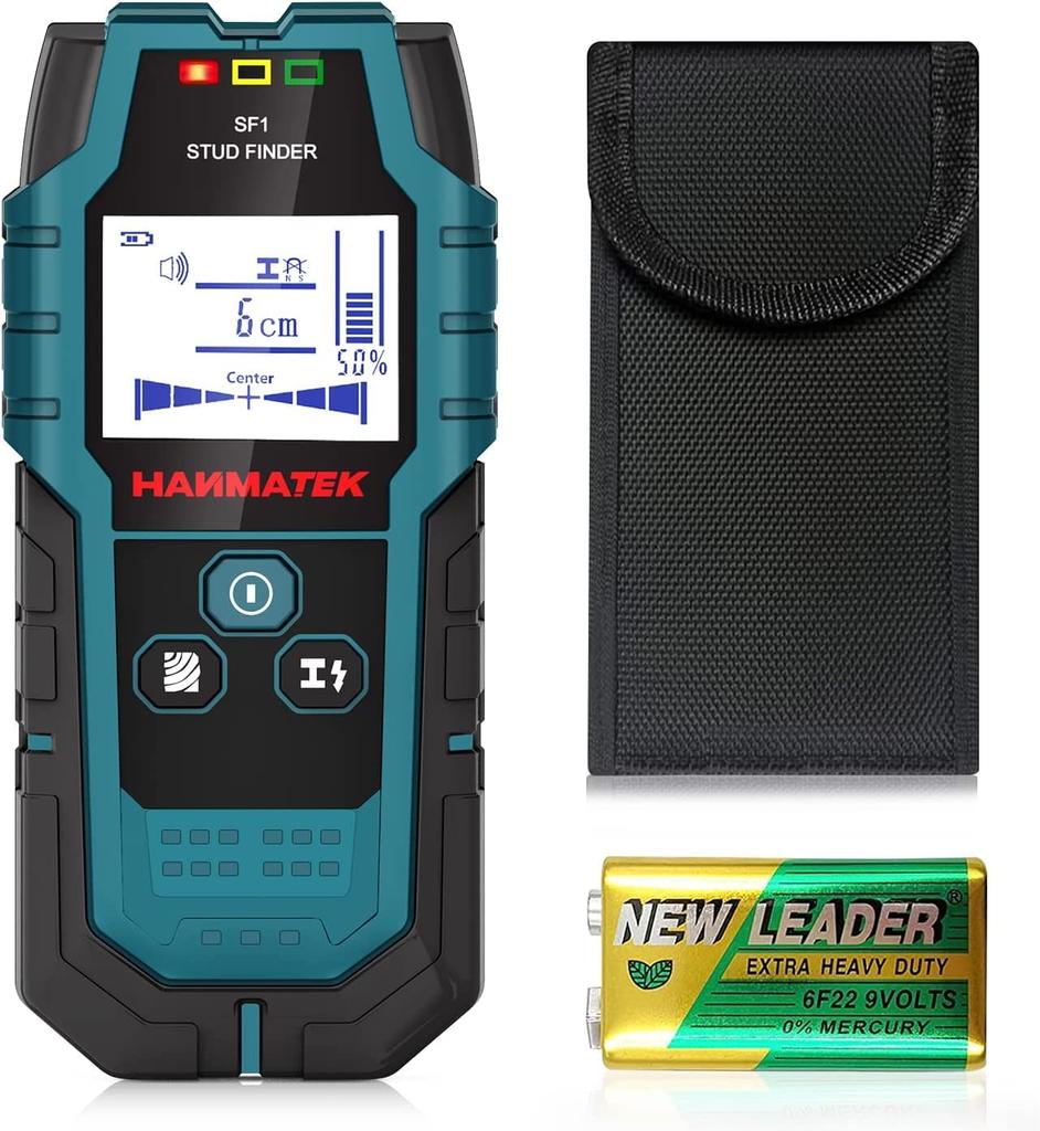 HANMATEK Substrate Detector, Substrate Sensor, Substrate Checker, Wall Back Sensor with Depth and Distance Display, Five-in-One Upgraded Wood Precisio