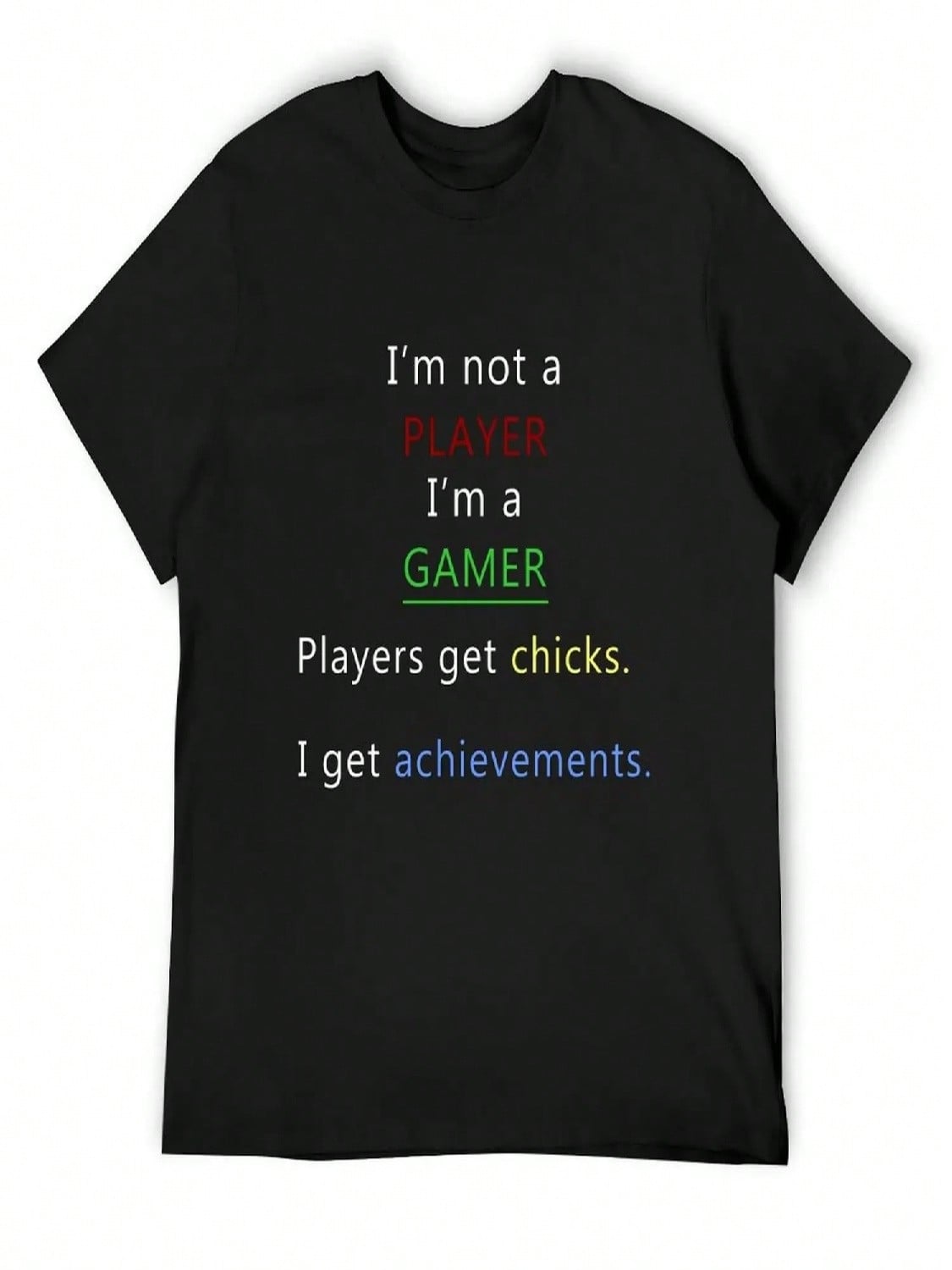I m Not A Player I m A Gamer T-Shirt Gifts For Boyfriend Vintage Anime Shirt Funny Shirt Cotton unisex Clothes S разноцветный