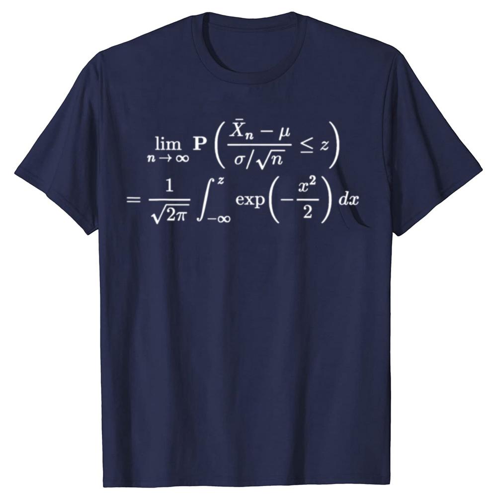 Funny Central Limit Theorem Probability Statistics Data Science T Shirts Gifts Mens Fashion Casual Loose Oversized T Shirt