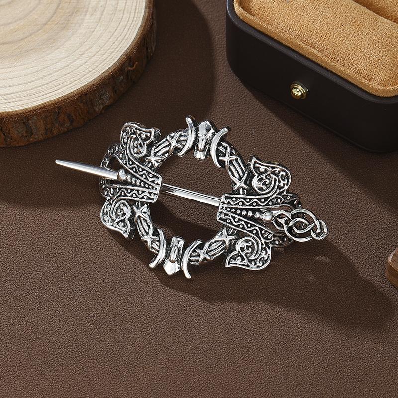 1pc Retro Baroque Viking Hair Clip Alloy Hair Stick Viking Metal Celtic Hair Clip Hairpin for WomenGood Product