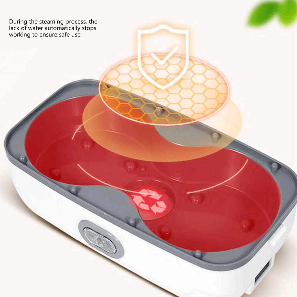 Bento Electric Heating Insulated Lunch Box Can Be Plugged in To Carry Food Steaming Insulated Bucket Office Worker Rice Cooker