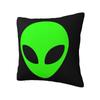 Custom Space Alien Cushion Cover 40x40cm Velvet Throw Pillow Case for Sofa Car Square Pillowcase Home Decor