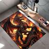Handsome Fire Dragon carpet Yoga living room room decor children's crawling mat doormat area rug games mat