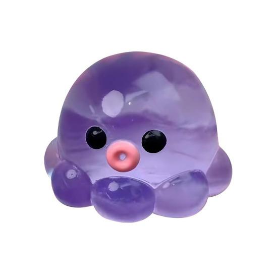 

1/3Pcs Clear Octopus Squeeze Toy Stress Relief Mini Octopus Sensory Toy Anxiety Relieving Sea Animal Hand Relaxation Tool