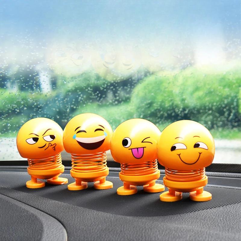 Cute Shaking Head Doll for Car - Fun Interior Ornament, Creative Sticker & Small Toy Accessory for Vehicle Dashboard Decoration