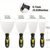 5-pack Spackelspade Skrapa, Rostfritt Stål Spackelspade Skrapa, Tapetskrapa Färgskrapa Verktyg för Spackling av Gips och Lera, Tejpning