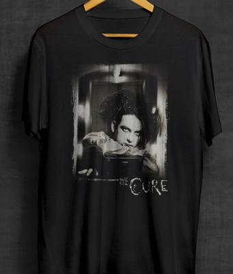 Robert Smith The Cure Black T-Shirt Goth Rock Alternative Band Shirts Unisex T-Shirt