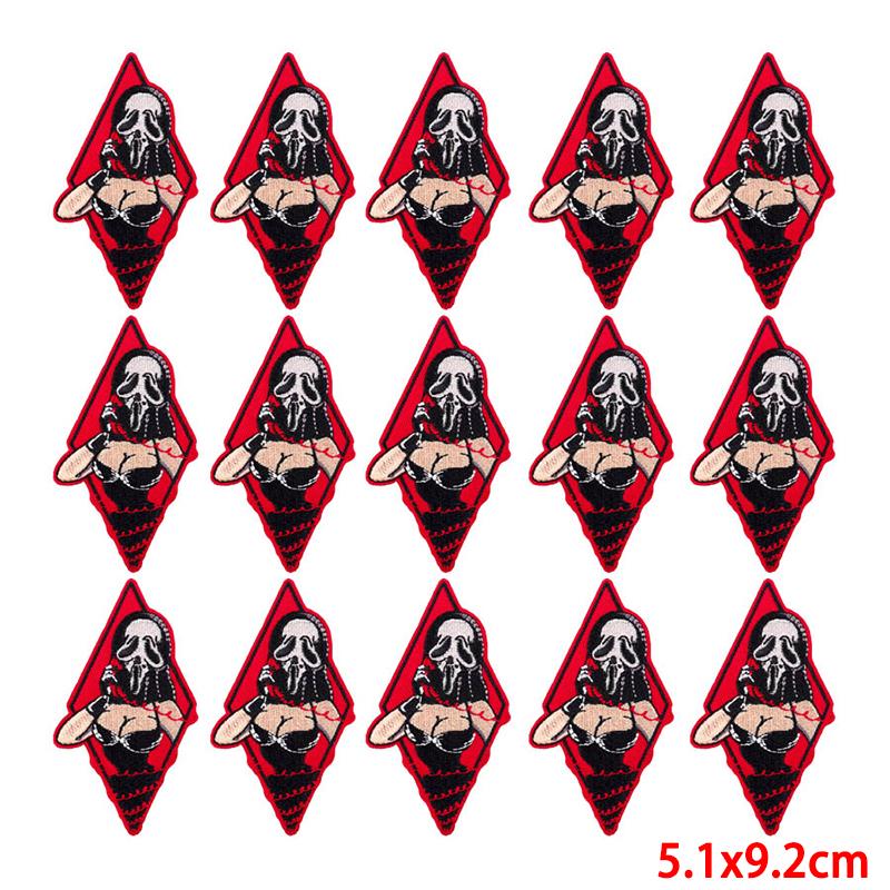 10 unids/lote, venta al por mayor, parche bordado, parches para planchar para ropa, parches para ropa, chaquetas, apliques de decoración, suministros para coser