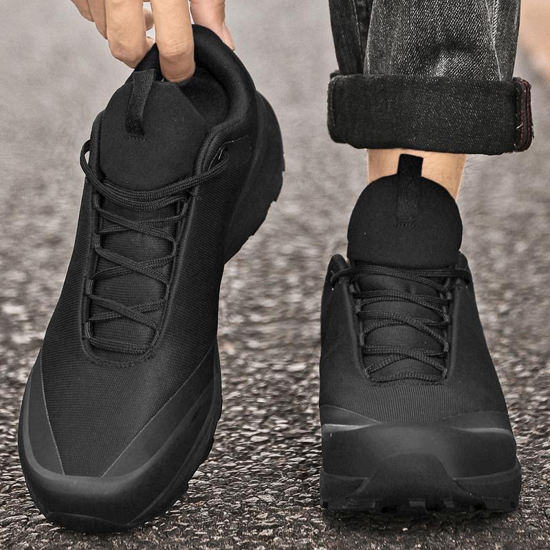 Non-Slip Male Sneakers Solid Color Mens Treking Footwear Comfortable Sporty Shoes Outdoor Mesh Casual Shoes New Classic Trainers