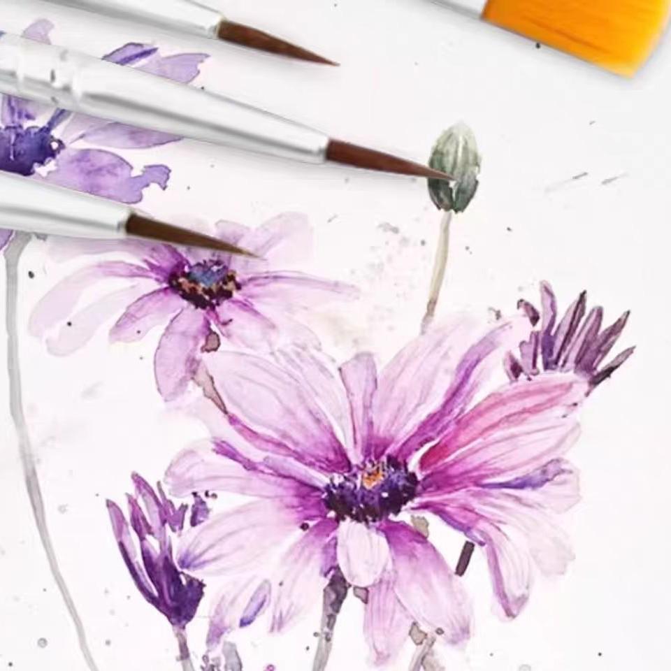 Children's Nylon Hair Paintbrush for Acrylic & Oil Painting