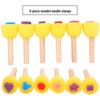 Children's Round Sponge Brushes for Art & Painting - Mushroom Head Tools for DIY Graffiti and Kindergarten Use