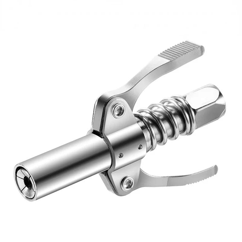 High Pressure Self-locking Flat Nozzle Single/double Handle Grease Gun Coupler Manufacturer Wholesale Universal Oil Nozzle Parts
