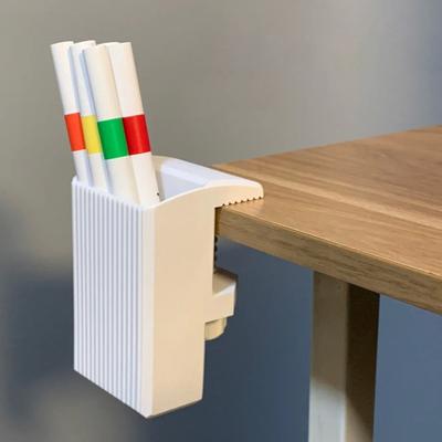 Portapenne Scatola portaoggetti sotto la scrivania Organizer multifunzione con morsetto da scrivania per penne cuffie cavi di ricarica e accessori