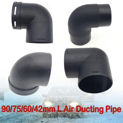 Auto Luft Heizung Heizung Kanal Rohr Winkel Outle 42/60/75/90mm Schwarz Kunststoff Stecker Heizung heizung Rohr Luft Ansaugrohr