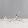Metal Candlestick Geometric Streamer Wavy Ribbon Golden Snake Candelabrum Table Ornament Candle Holders Centerpieces