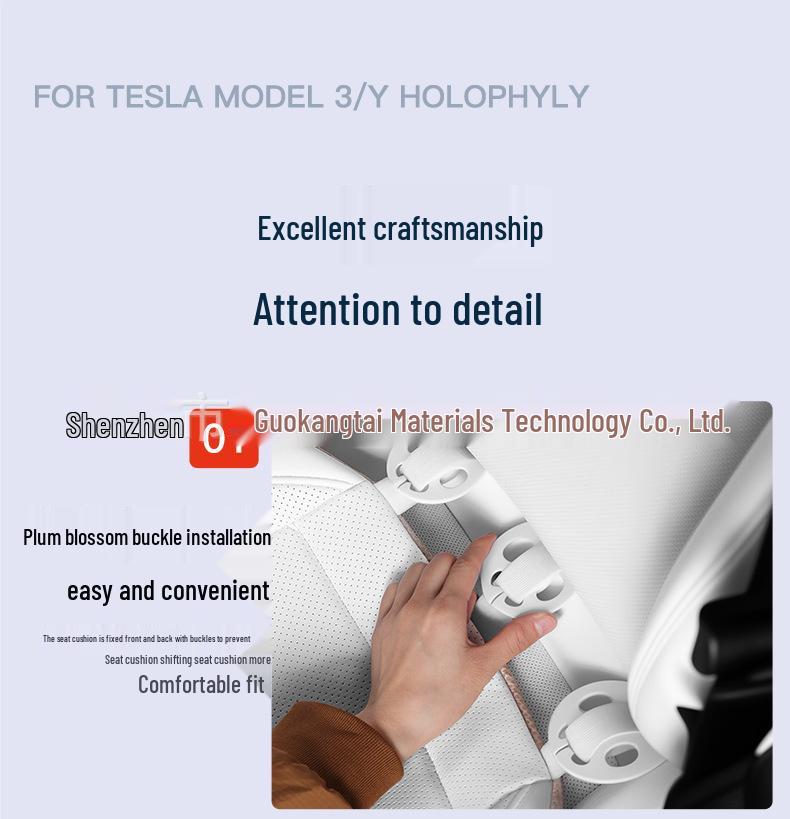 Husa de scaun îmbunătățită cu suport pentru picioare pentru Tesla Model 3/Y