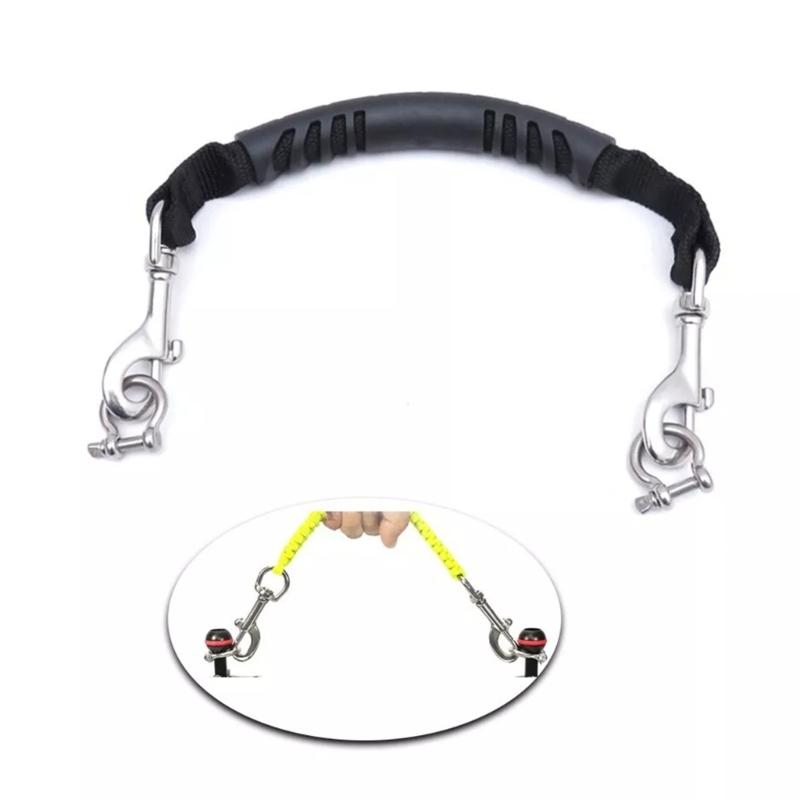 Scubas Tauchlicht Kameragriff mit Wirbelhaken und Klemme Unterwasser-Kamera-Rigs Lanyard-Riemen Tauchkamera-Lanyard