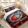 Custom Name Bedding Set 3 PiecesFeyenoord Print Duvet Cover + 2 Pillowcases Soft Bed Decor