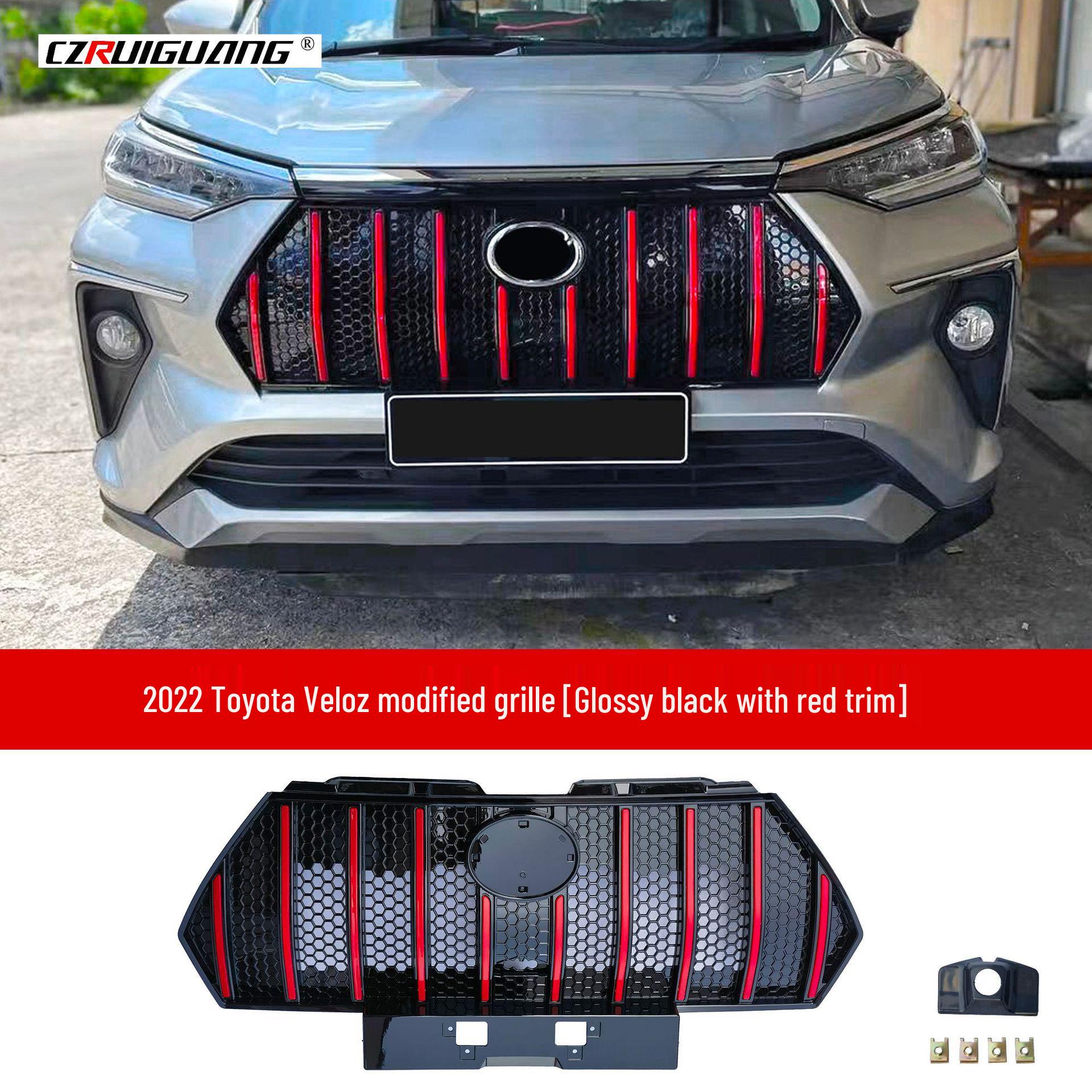 2022 Toyota VELOZ Body Kit: Front Grille, Lip, Rear Spoiler, Side Skirts