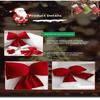 Christmas Solid Color Plush Bow Pendant Creative Festival Home Background Decoration Ornaments Party Atmosphere Supplies