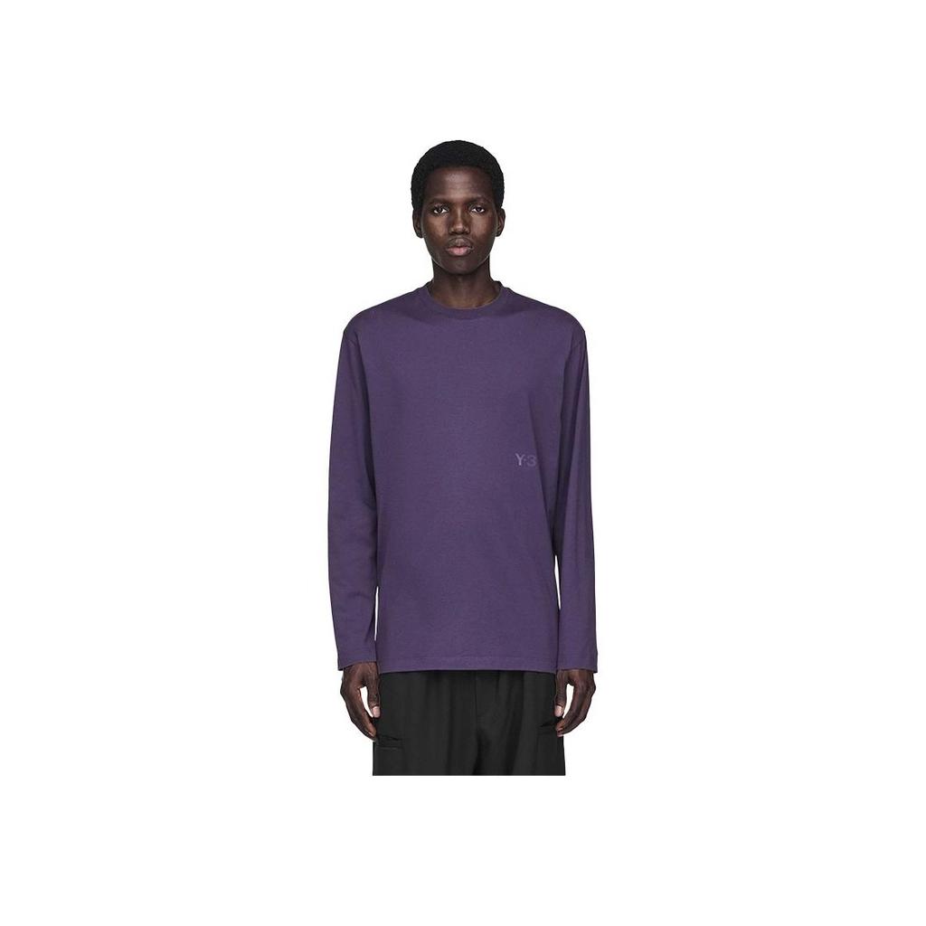 Y-3 Minimalist Fashion Urban Long Sleeve T-Shirt Men Tops Crystal-Purple KA9778