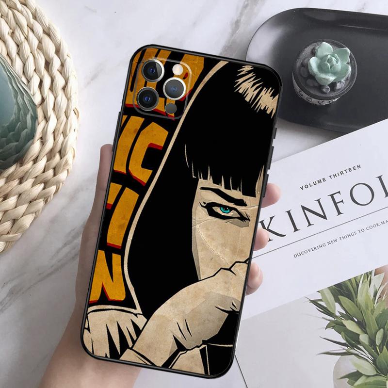 

PULP FICTION Soft Case For iPhone 16 Pro Max 13 12 Mini XS Max X XR 11 15 Pro Max 14 Plus Back Cover iPhone 15Pro MAX