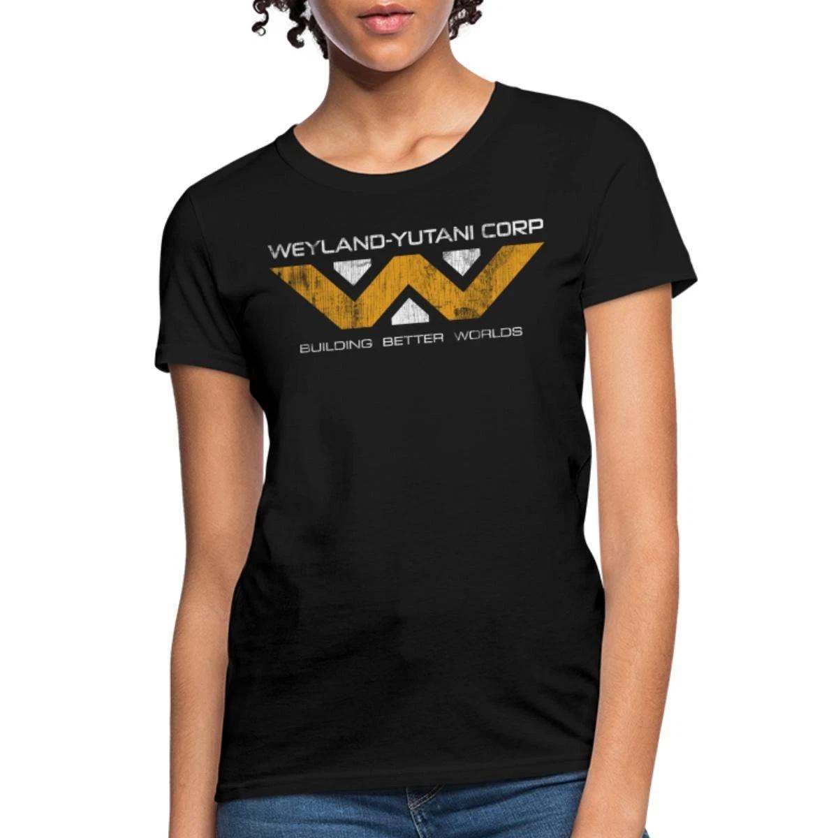 Женская футболка с логотипом Weyland-Yutani Corp из фильма «Чужой» L