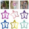 Solid Color Extra-large Star Hair Clip Creative Funny Hair Grip Openwork Star Hairpin  Girl