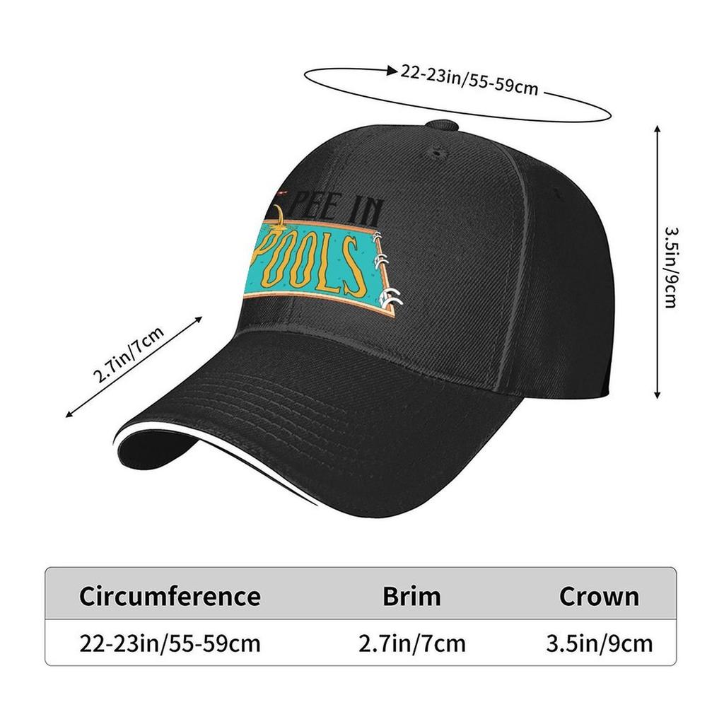 I pee in swimming pools Baseball Cap Male hat Christmas Hat black Luxury Brand Hats Woman Mens