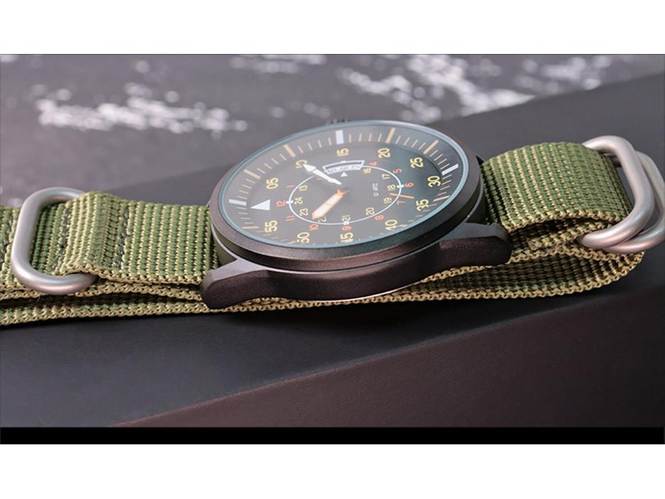 Addies Nylon Strap Men's Waterproof Quartz Sports Watch with Luminous Calendar