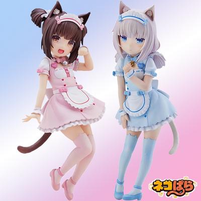 2pcs 18cm Nekopara Anime Figure Kawaii Girl Chocolate Cute Action Figure Maid Vanilla Figurine Collection Model Doll Toys Gifts