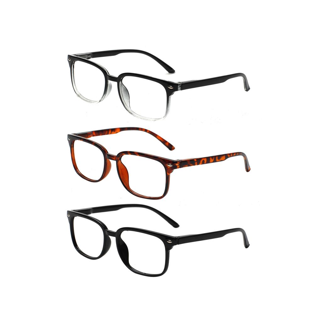 TUREZING Rectangular Anti-Blue Light Reading Glasses for Men And Women Universal Comfortable HD Decorative Prescription Eyewear