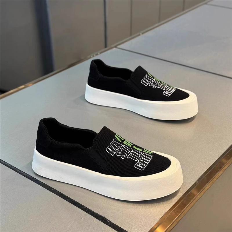 Autumn breathable cloth lazy shoes thick baseplate shoes casual canvas ms