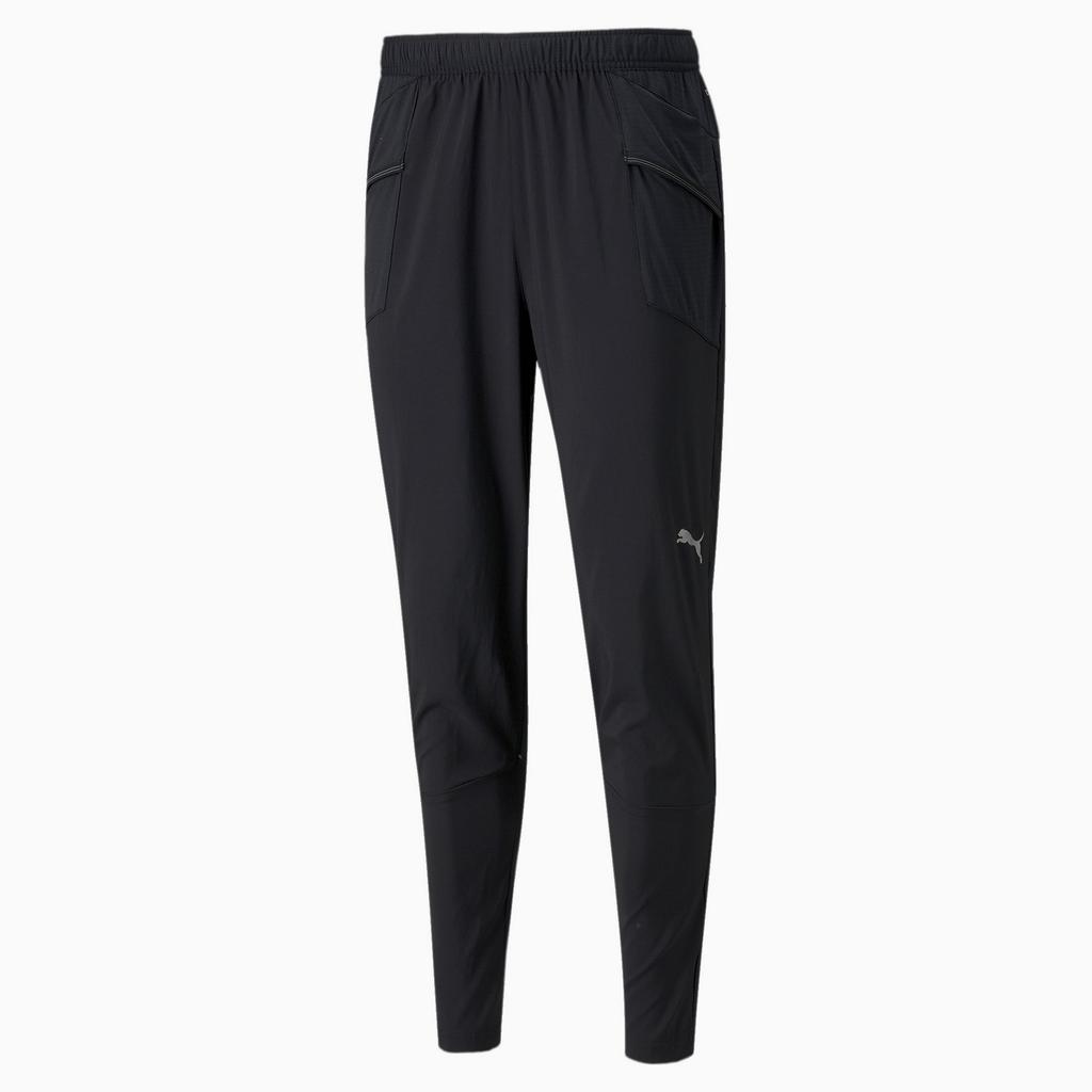 Puma RUN TAPERED WOVEN men's sweatpants black 52140401 r S