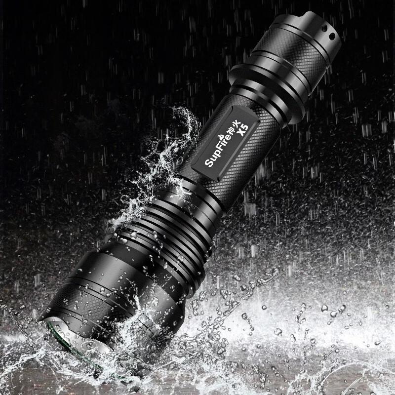 SupFire X5 Rechargeable Super Bright LED Flashlight