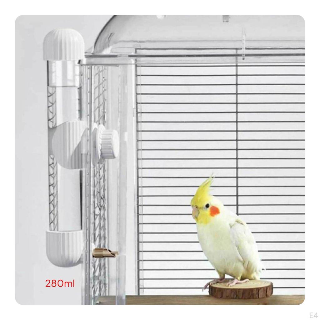 Parrot Water Dispenser LeakResistant Automatic Bird Waterer AntiSlip Mount Hanging Bottle