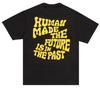 Human Made Men's Graphic T-Shirt #13 Black Size L The Future Is In The Past NEW Unisex T-Shirt